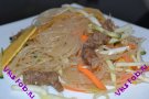 Китайский салат Дружба с фунчозой, омлетом и овощами