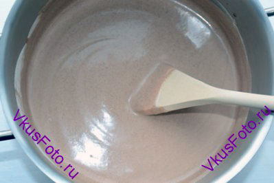 Взбитые сливки ввести в остывший шоколадный крем. Перемешать.
